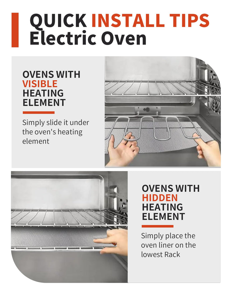 3 Pack Oven Liners for Bottom of Oven (3 Count)