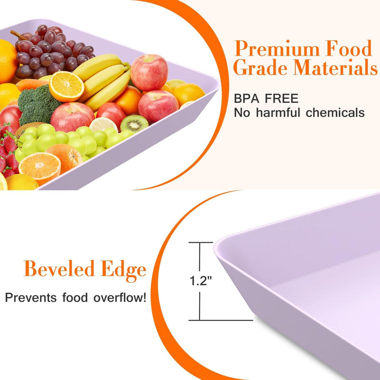 6 pcs Serving Tray for Entertaining (6 Count)