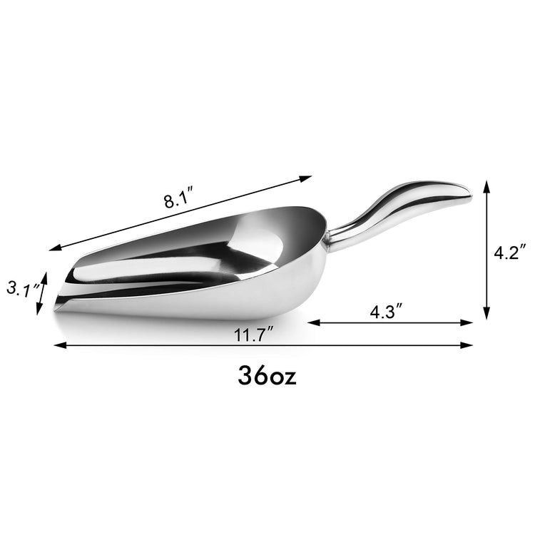 Restaurant Grade Stainless Steel Bar Ice Flour Utility Scoop