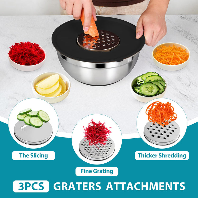 20 Piece Mixing Bowls Set with Airtight Lids (4.36 Count)