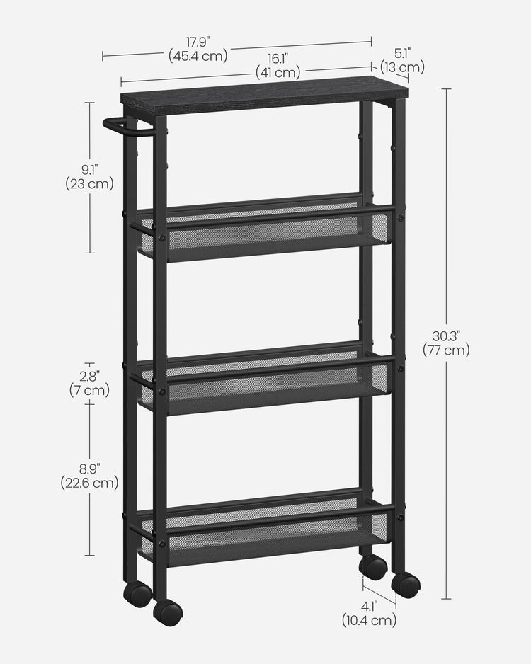 Slim Rolling Cart