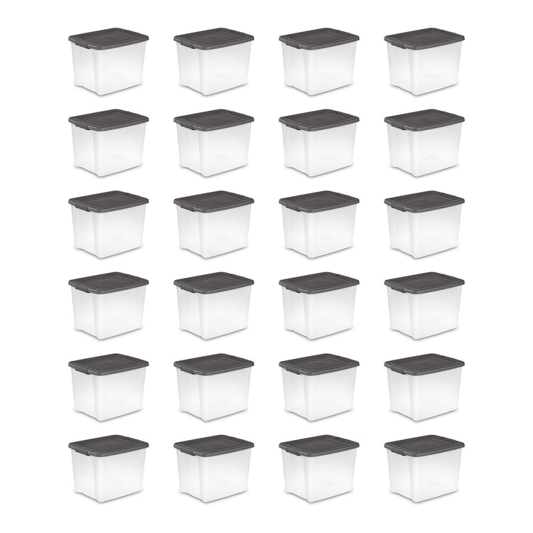 ShelfTote Clear Plastic Storage Bins (24 Count)