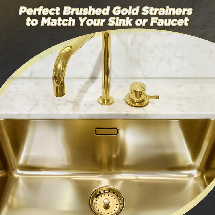 3 Pcs Kitchen Sink Drain Strainer and Stopper Stainless Steel Garbage Disposal Plug with Handle Universal Anti (3 Count)
