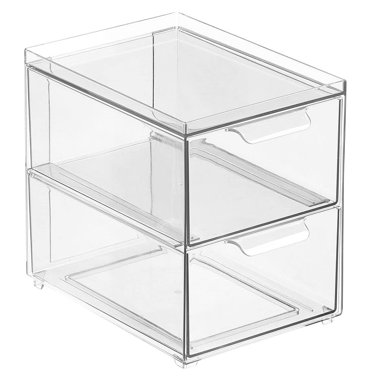 Stackable Storage Containers Box with 2 Pull