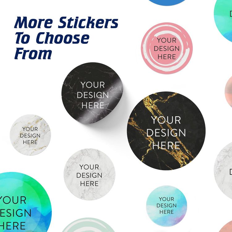 Custom Vinyl Stickers Your Image (100 Count)
