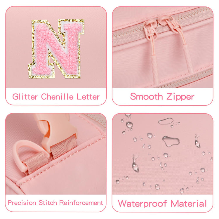 Lunch Box Kids Large Initial Insulated Lunch Bag for Girls