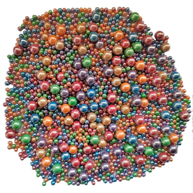 Edible Deep Colorful Sugar Pearls Candy Sprinkles 120G (4.23 Ounce)