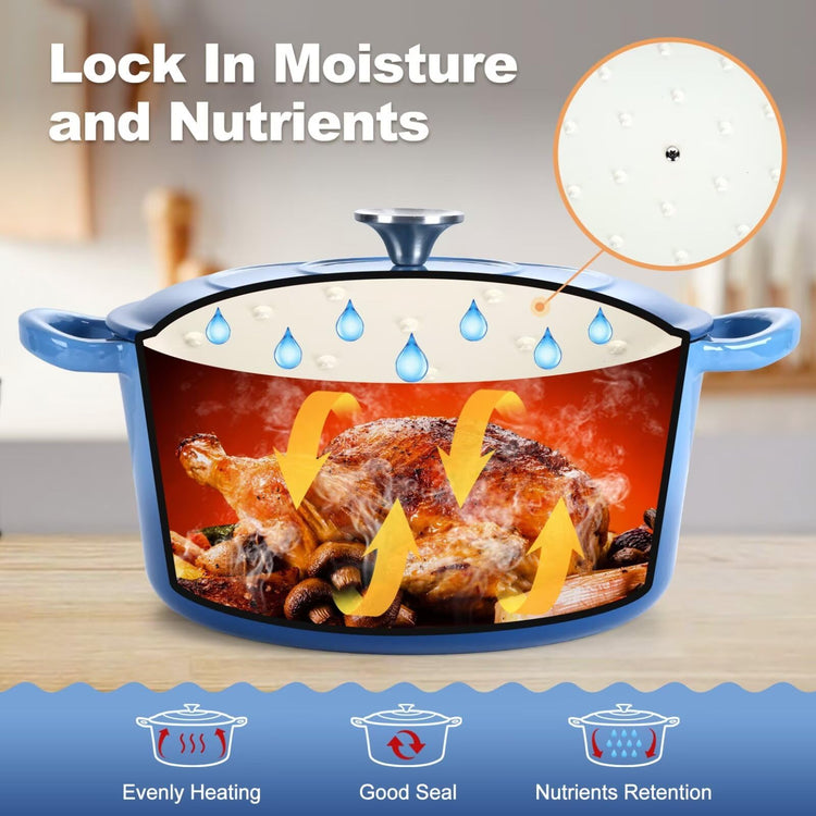 6QT Enameled Dutch Oven