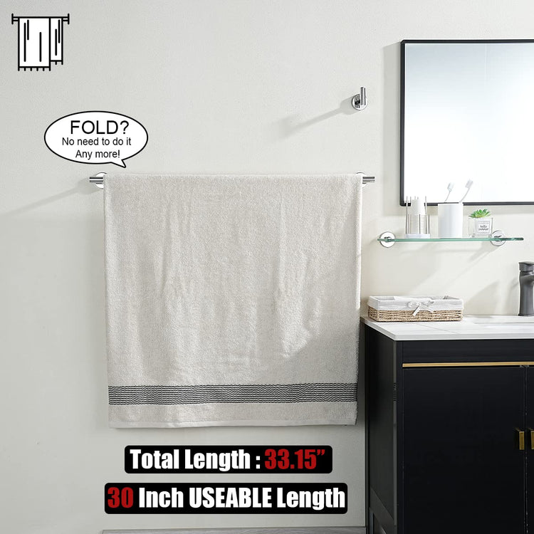 Chrome Bath Towel Bar