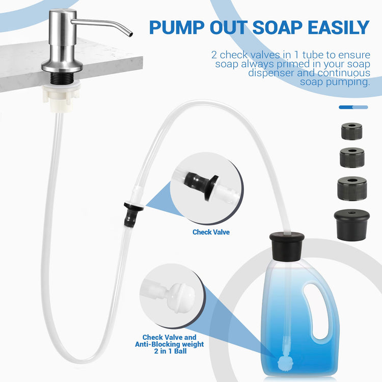 Sink Soap Dispenser Extension Tube Kit