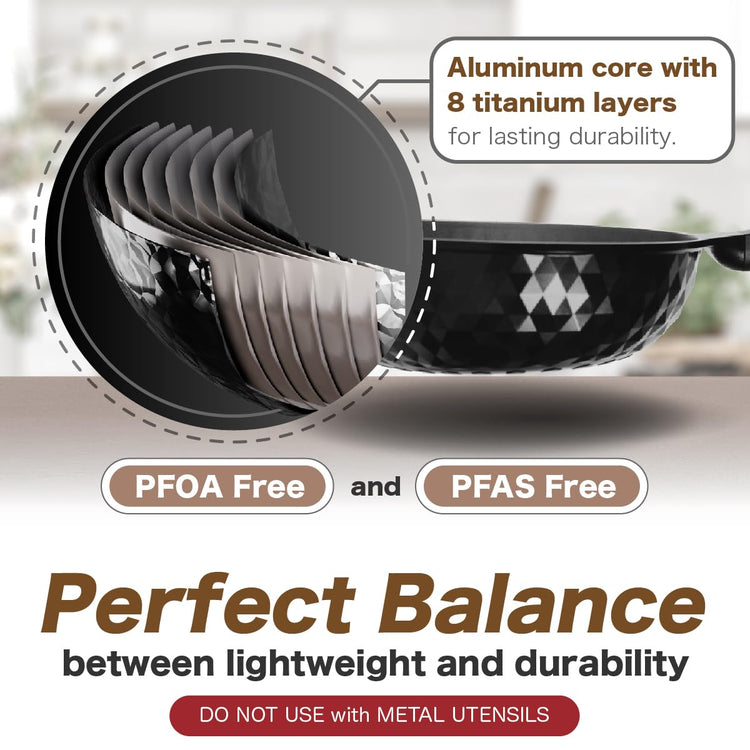 Diamond X Premium Non Stick Wok Pan