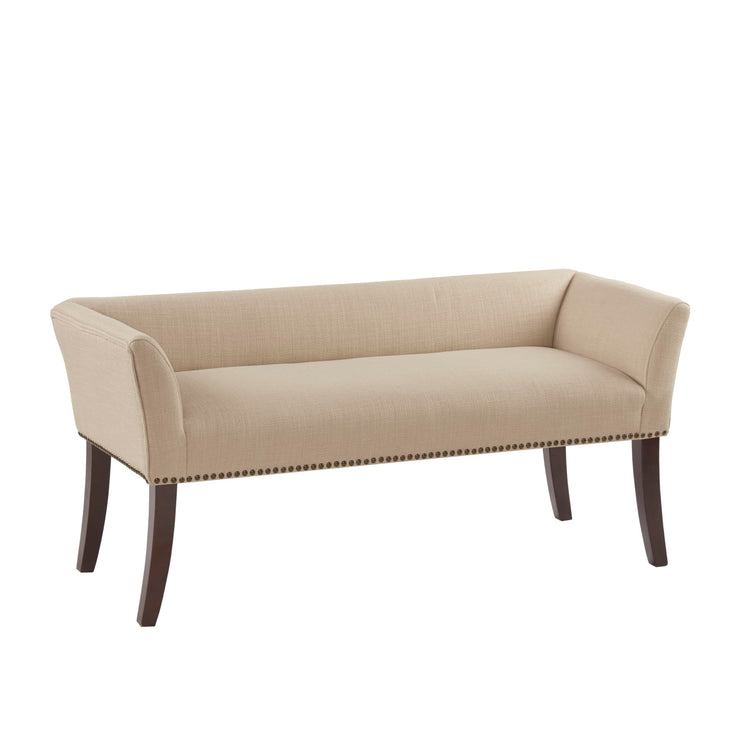 Accent Bench Upholstered with Nailhead Trim