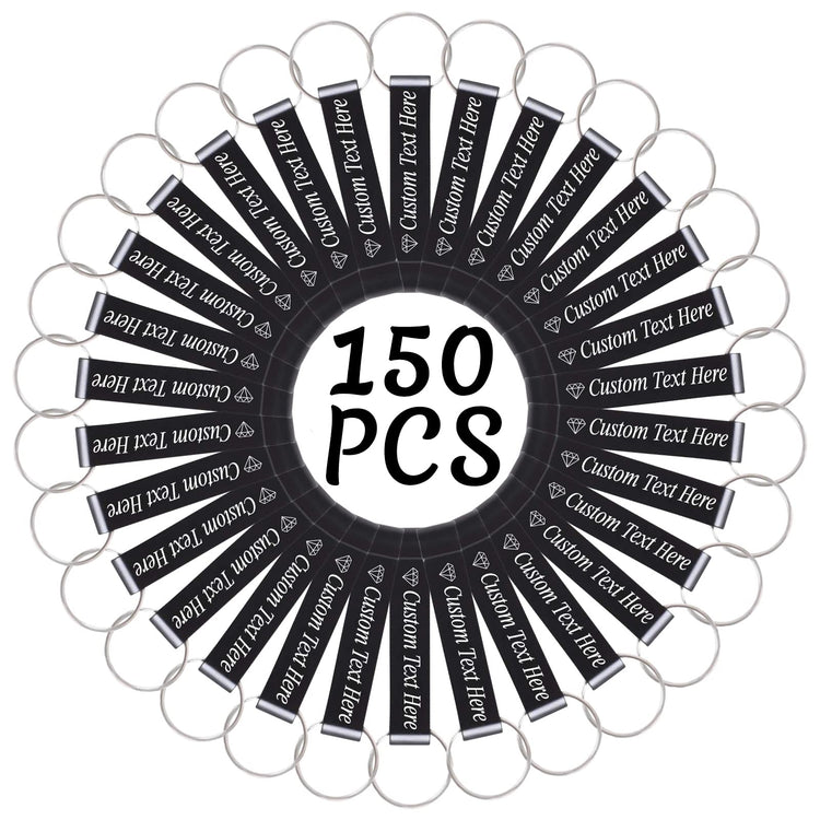 150PCS Personalized Bottle Opener Keychain Bulk Custom Beer Bottle Opener with Logo Text Engraved Wedding Bottle Opener Favors Customized Gifts for Guests Baby Shower Birthday Party