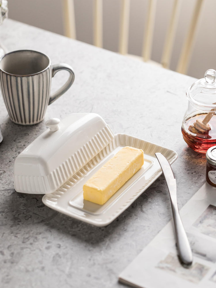 Ceramic Butter Dish with Lid