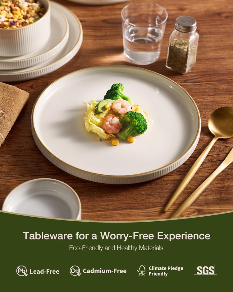 Star Stoneware Dinnerware Sets for 8 (24 Count)