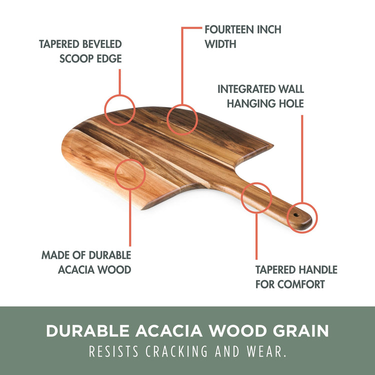 Acacia Wood Pizza Spatula Peel