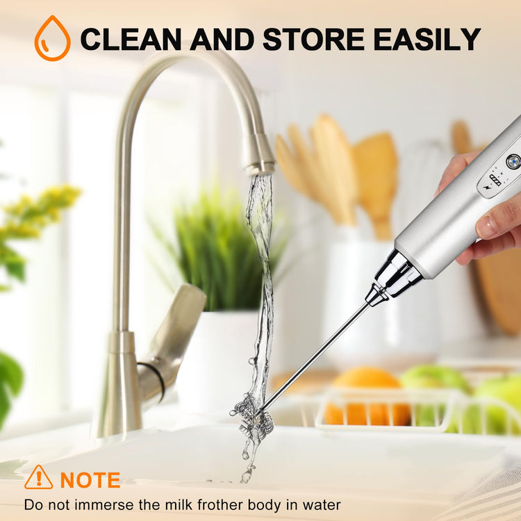 Handheld Milk Frother Wand for Coffee