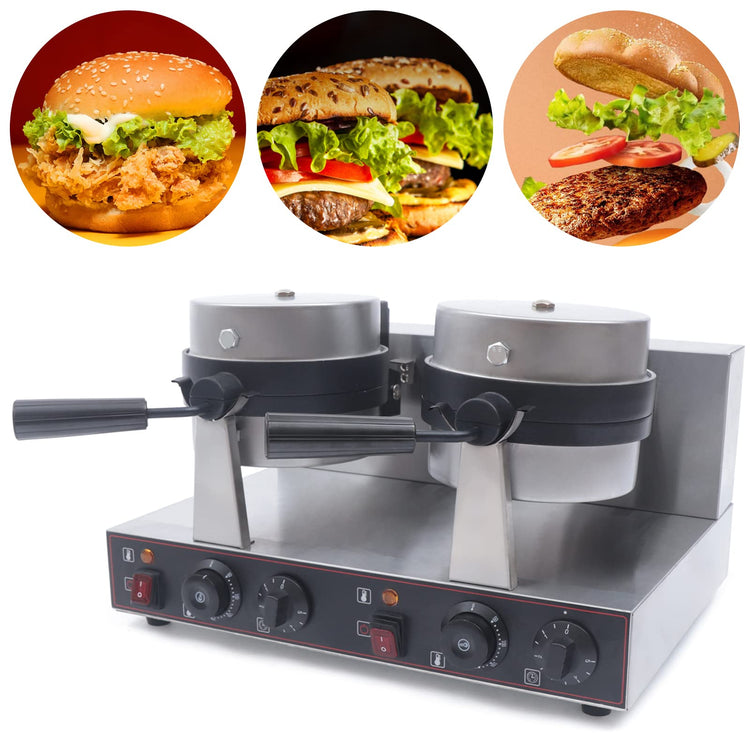 Commercial Electric Burger Waffle Maker Machine