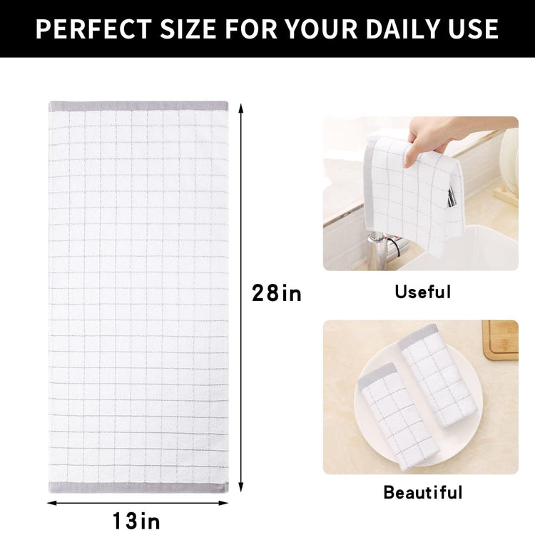 100% Cotton Terry Kitchen Towels (8 Count)