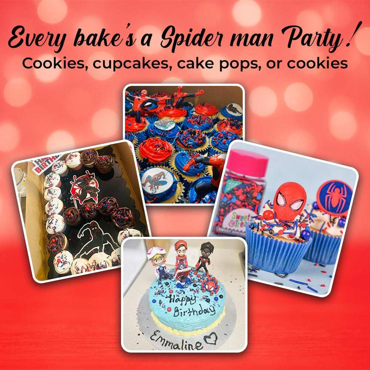Spiderman Sprinkles for Cake (4 Ounce)