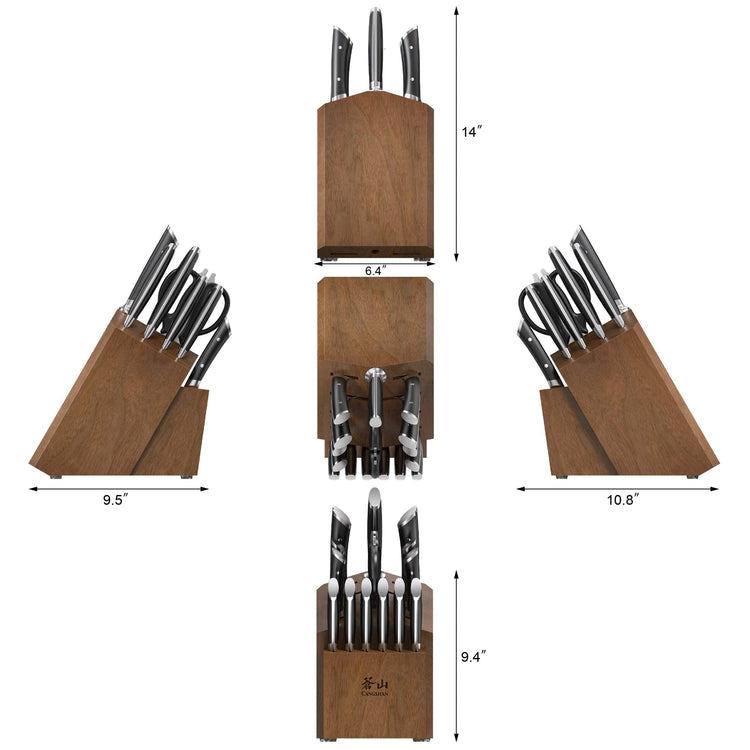 HELENA Series German Steel Forged Knife Block Set