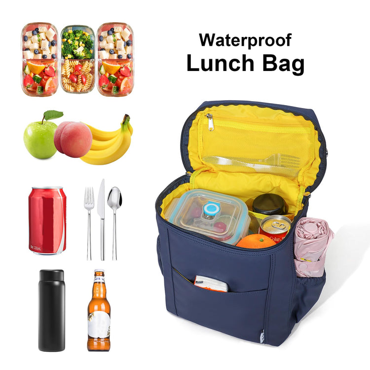 NOL Insulated Lunch Bags for Women Cooler Bag Lightweight Nylon Waterproof Lunch Box for Work