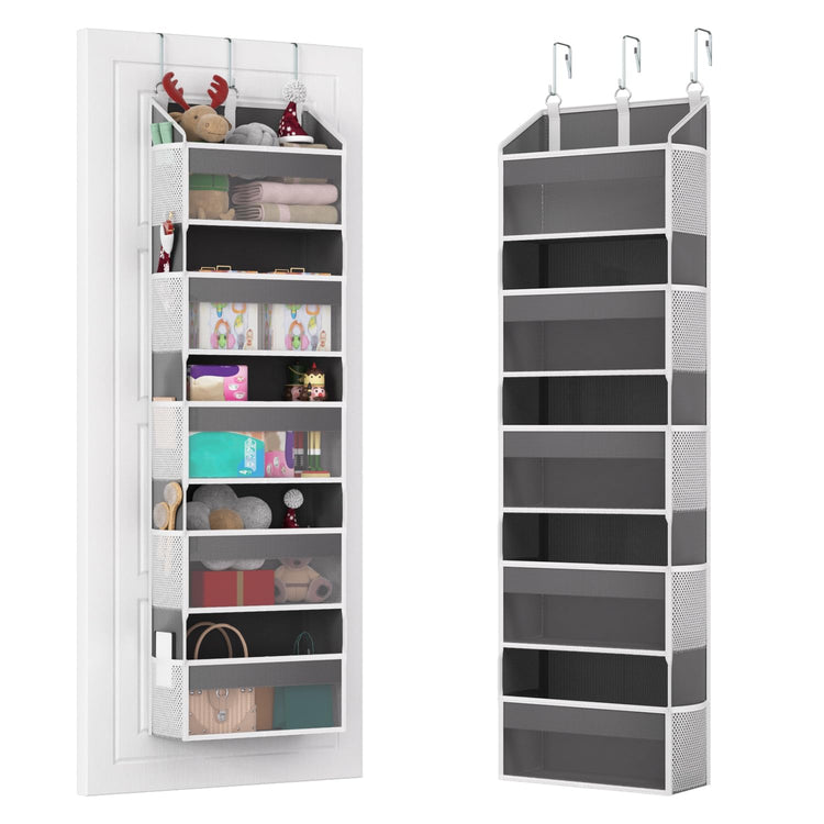 Over the Door Organizer with 5 Front & 10 MeshSide Pockets