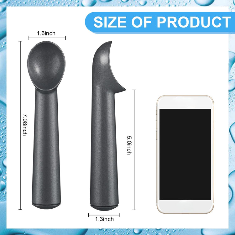3 Pieces Ice Cream Scoop 7 Inches Nonstick Anti Freeze Ice Cream Scooper with Comfort Handle Aluminum Alloy Design Professional Ice Cream Scoop Easy Clean for Gelato Cookie Sorbet (3 Count)