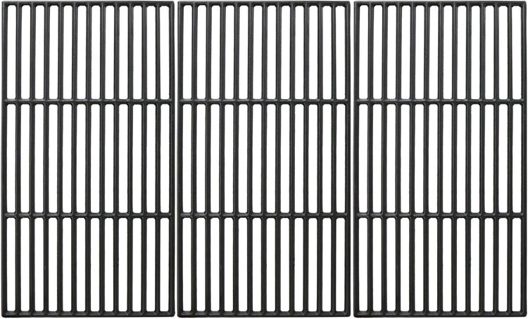 Uniflasy Cast Iron Cooking Grate for Char-Griller 1624 Smokin' Champ Charcoal Grill Horizontal Smoker Grates Replacement Parts for Chargriller Set of 3
