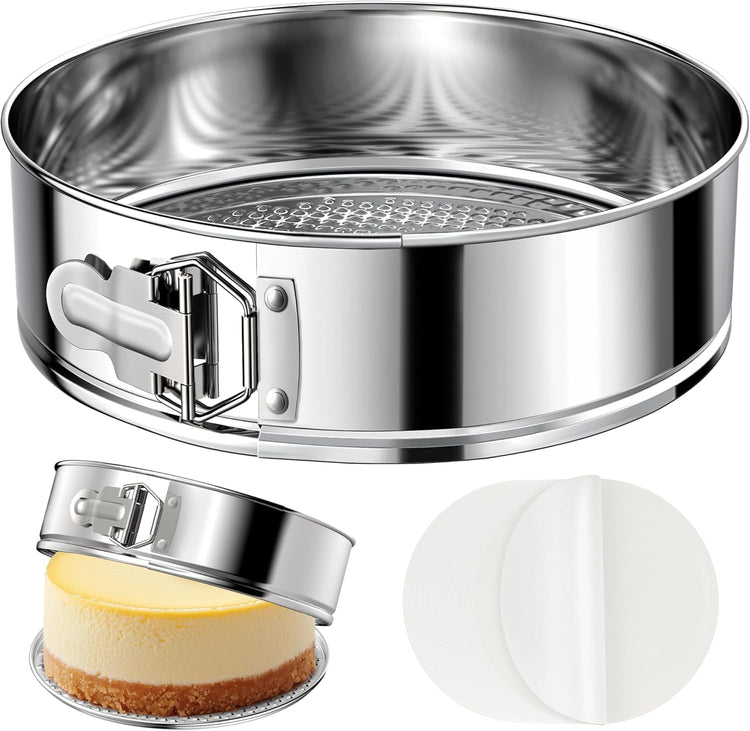 7 Inch 304 Stainless Steel Springform Pan with Removable Bottom