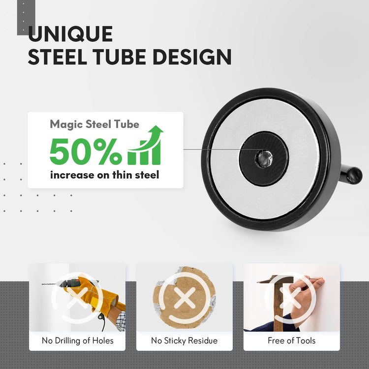 Magnetic Hooks Steel Tube Design for Cruise (10 Count)