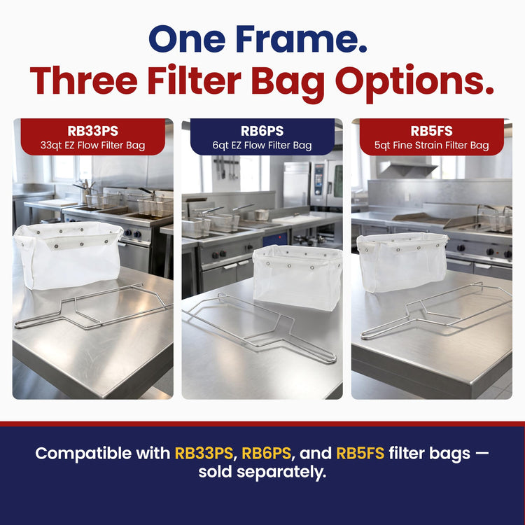 BF1A Fryer Oil Filter Bag Holder