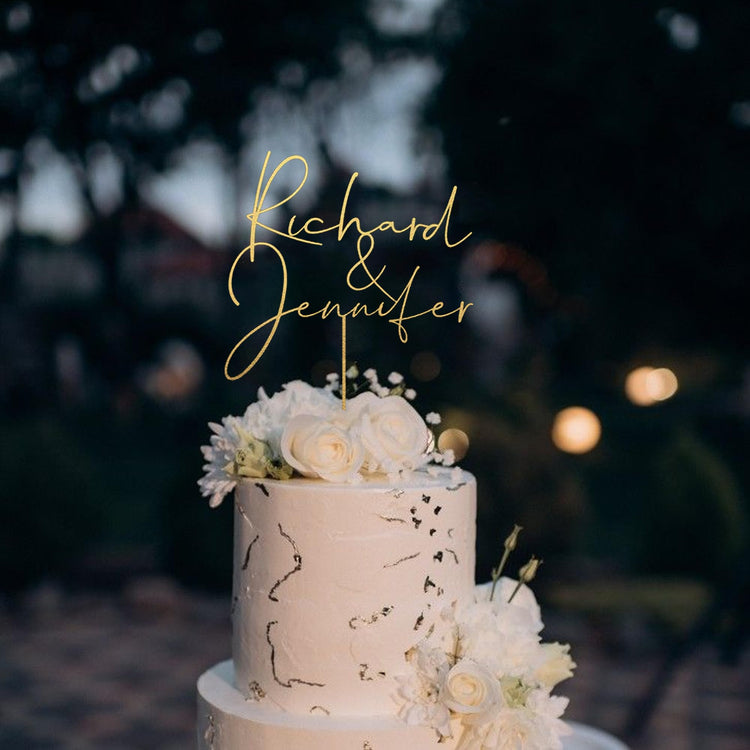Personalized Wedding Cake Topper