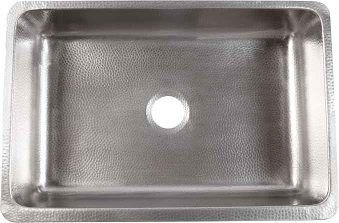 Lange Crafted Stainless Steel 32" Single Bowl Apron-Front Undermount Kitchen Sink, Brushed
