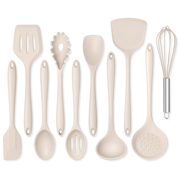 Silicone Cooking Utensils Set of 10 (10 Count)