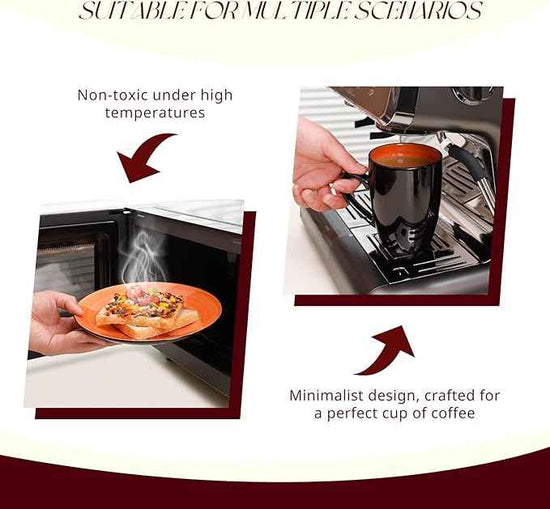 Stoneware Sonoma Dinnerware Set, Black + Speckled Spin Wash (56pc Set, Orange)