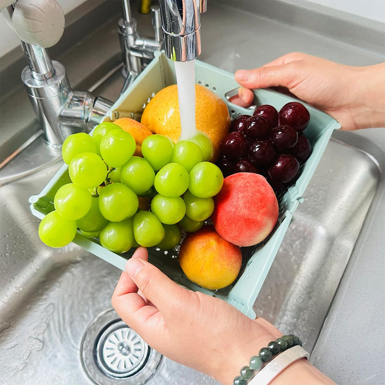2 Pcs Collapsible Colanders Foldable Strainers