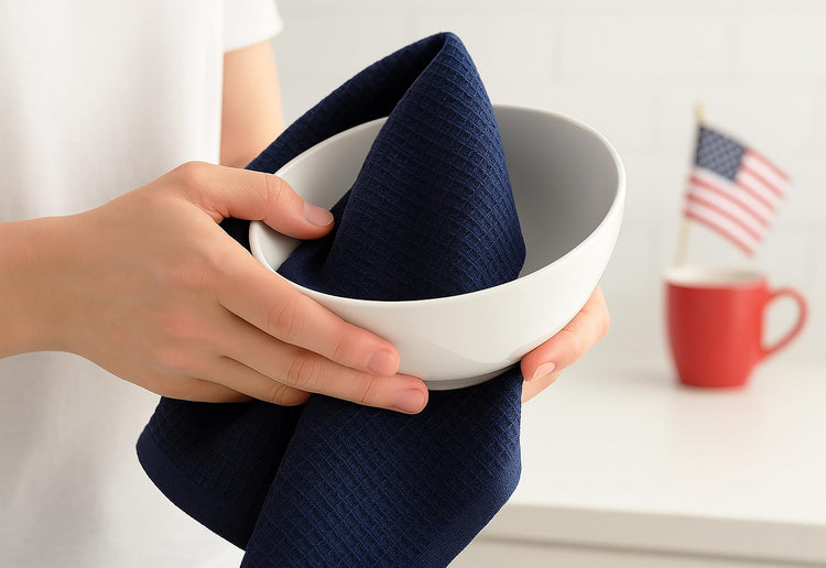 4th of July Waffle Weave Kitchen Towel