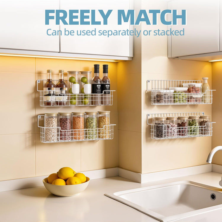 Spice Rack Wall Mount (4 Count)