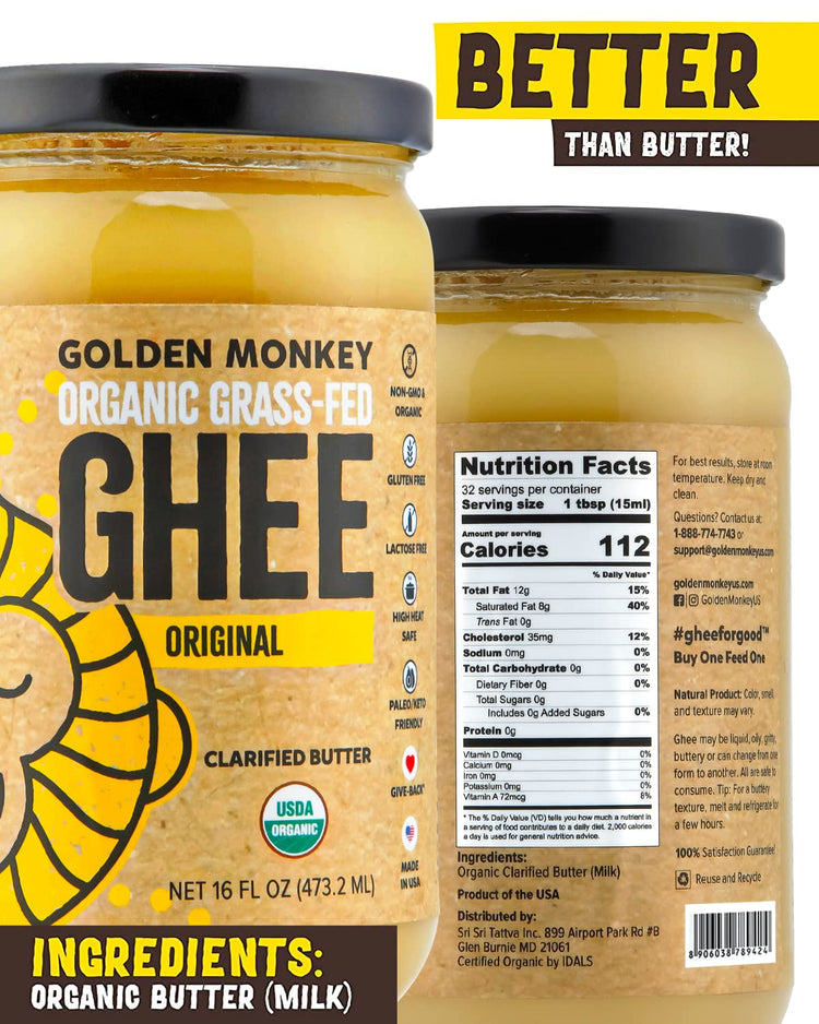 Organic Ghee Butter (16 Ounce)