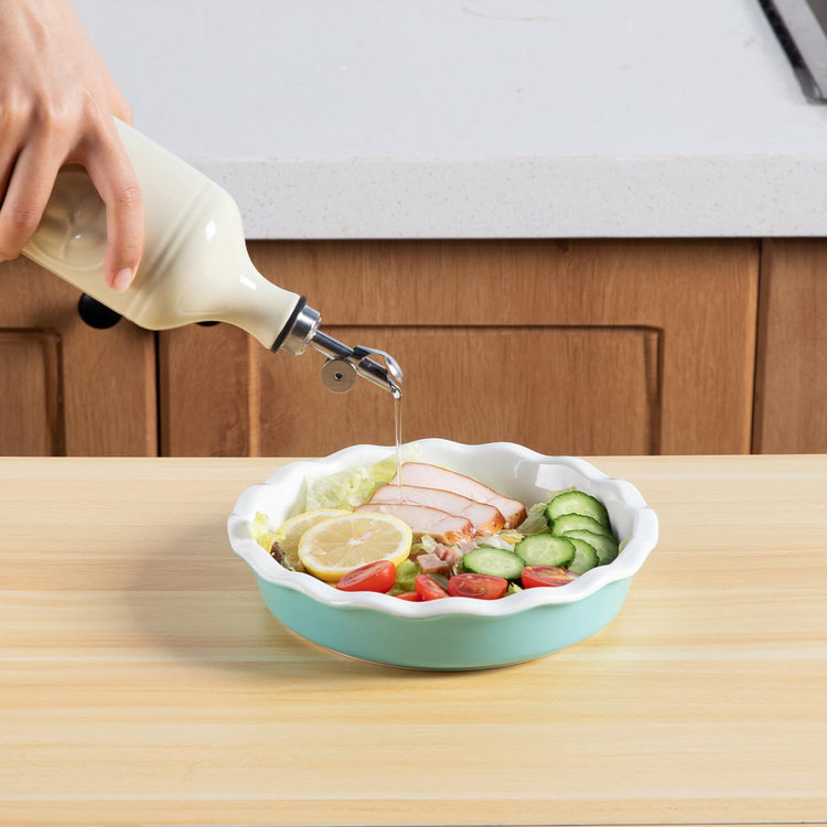 Sweejar 16 Oz Ceramic Olive Oil Dispenser Bottle