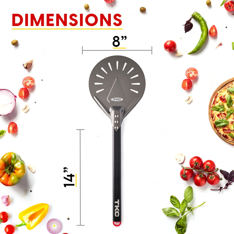 12" 8" Perforated Pizza Peels