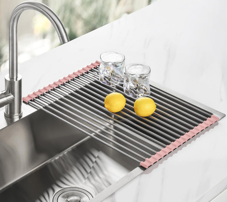 Roll Up Dish Drying Rack Over Sink