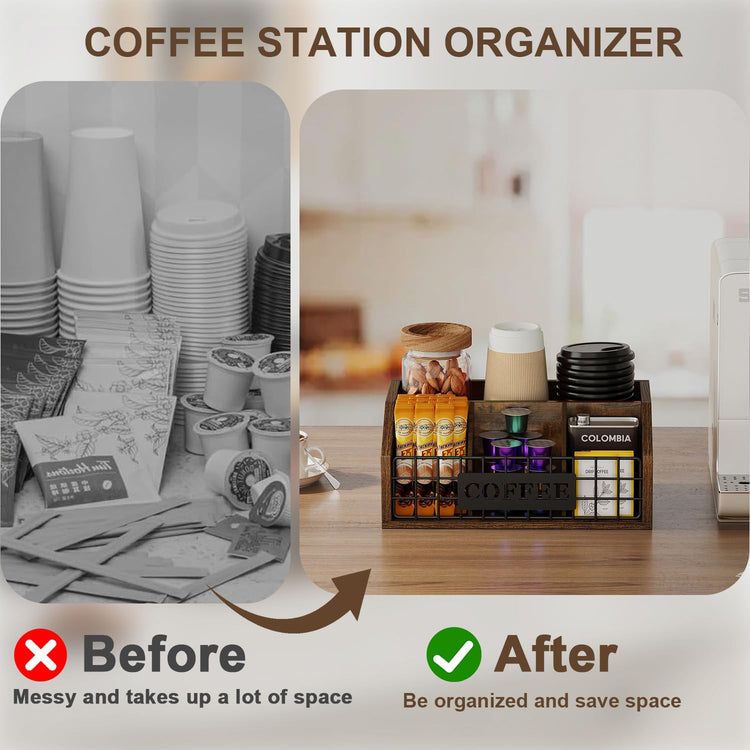 Coffee Station Organizer for Countertop