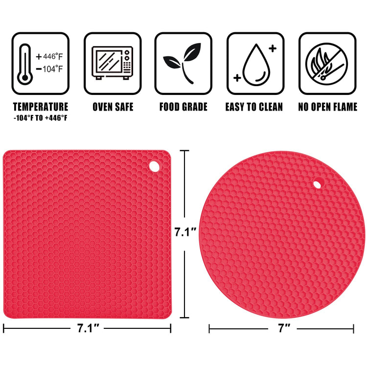 Silicone Trivet Mats (4 Count)