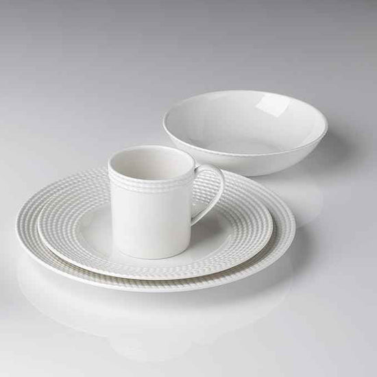 Kate Spade New York Wickford Dinner Plate, 1.70 LB, White