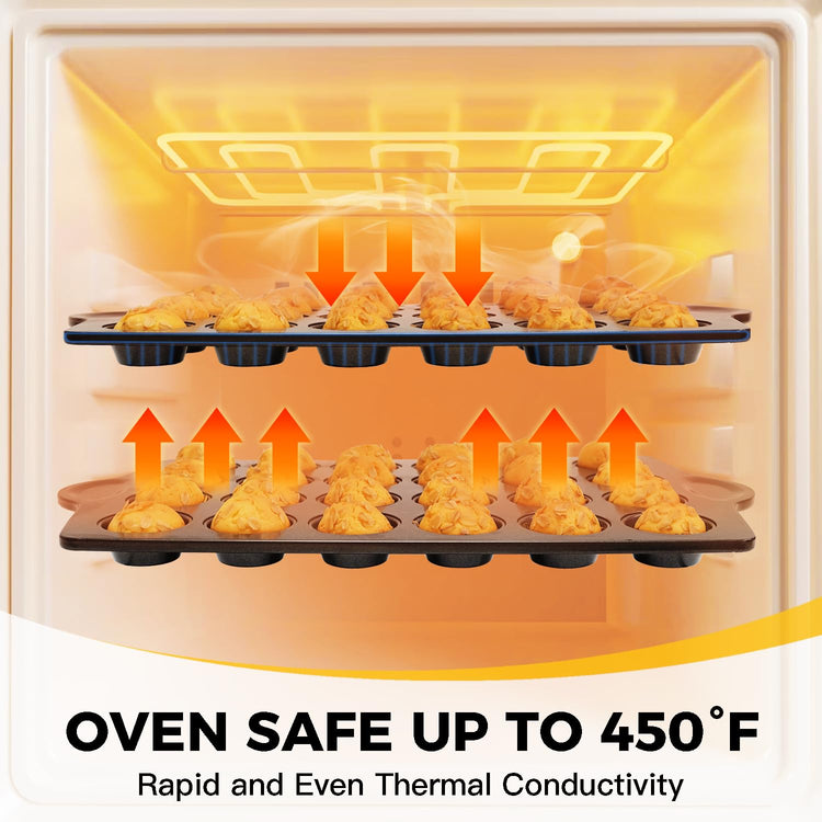 Mini 24 Muffin & Cupcake Pans with 240 Liners
