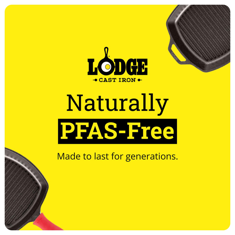 Square Cast Iron Grill Pan (10.5-Inch Grill Pan)