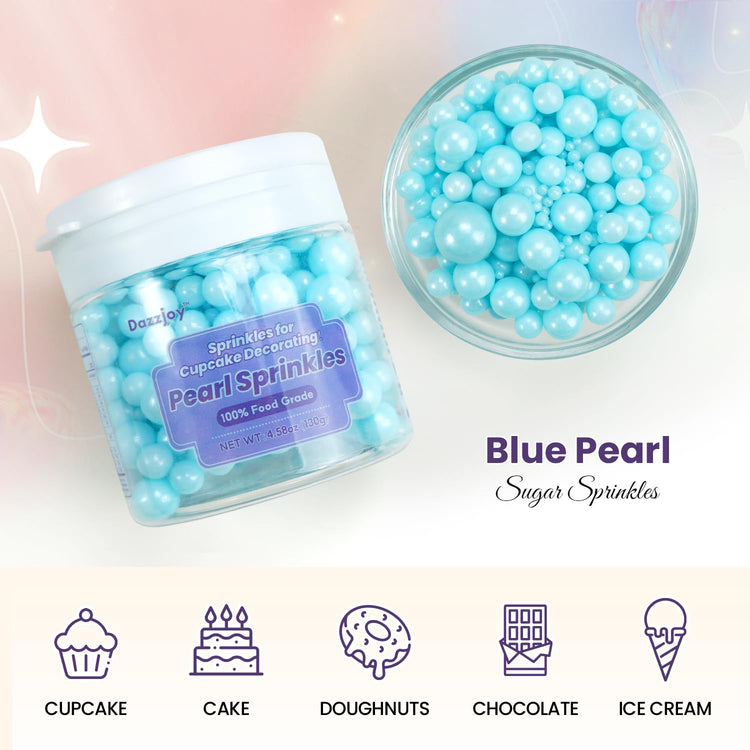 Blue Edible Pearl (4.5 Ounce)
