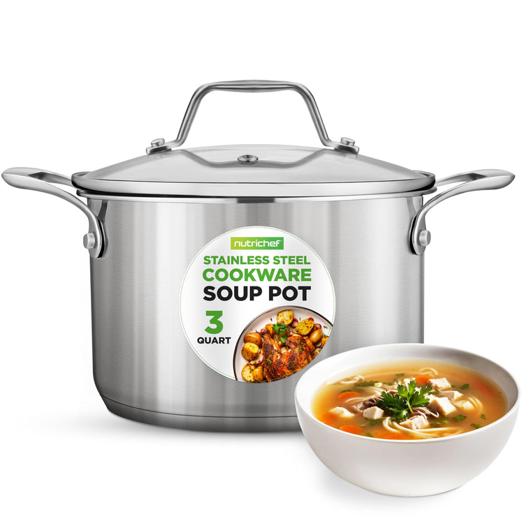 3 Quart Stainless Steel Soup Pot